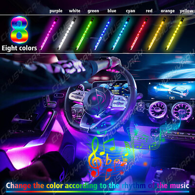 #ad 4x RGB LED Glow Car Interior Lamp Under Dash Footwell Seats Inside Lighting 5V $14.99