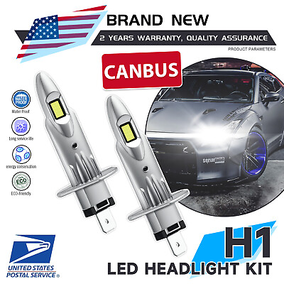#ad H1 LED Headlight Bulb Conversion 6000K White 10000Lm For Ford Fiesta 2014 2019 $24.99