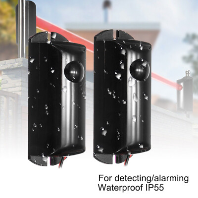 Single Beam Photoelectric Infrared Detector Alarm Barrier Sensor Security Safely $15.81