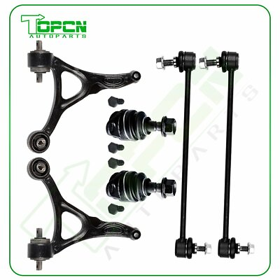 #ad 6pcs Front Sway Bars Lower Ball Joints Control Arms Kit Fits 03 2014 Volvo XC90 $79.03