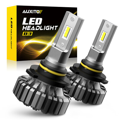 #ad 2 Sides 9006 LED Headlight Conversion Kit 6500K 20000LM Low Beam Fog Bulb AUXITO $28.99