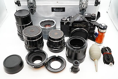 #ad Pentax 6x7 67 TTL Mirror Up Medium Format Film Camera 3 lenses w light meter $999.00