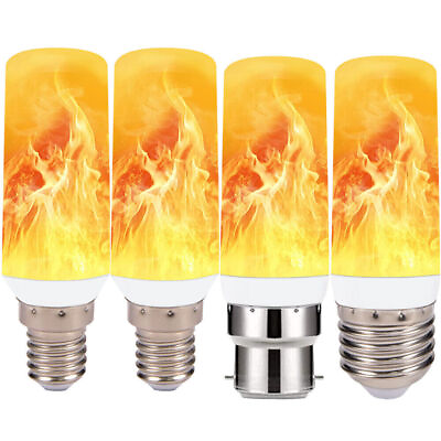 #ad Flicker Flame Fire Effect LED Simulated Light Bulb E12 E14 Lamp Vintage Decor US $9.83