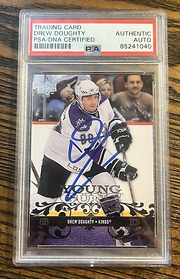 #ad Drew Doughty Signed 08 09 Upper Deck Young Guns RC PSA DNA AUTO $199.99