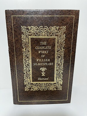 #ad Complete Works Of William Shakespeare Avenel ILLUSTRATED Hardcover Gold Letters $18.00