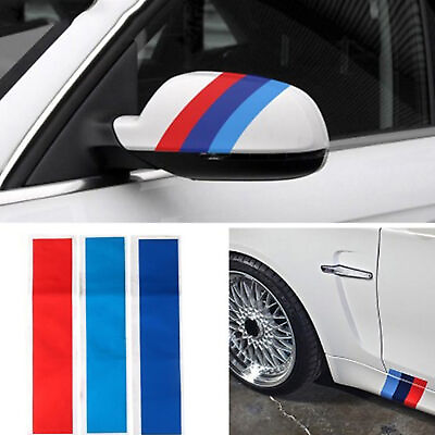 #ad 10quot; Tri Color Strip KK Vinyl Sticker Decal Trim For BMW 3 4 5 6 M3 M5 X1 X3 X6 $9.53