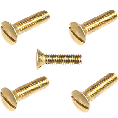 #ad 1 4 20 x 1 2quot; Solid Brass Oval Head Machine Screws Slotted Drive Quantity 25 $12.95