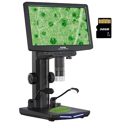 #ad VEVOR Digital Microscope Coin Microscope 7in IPS Screen 10 1200X Magnification $74.99