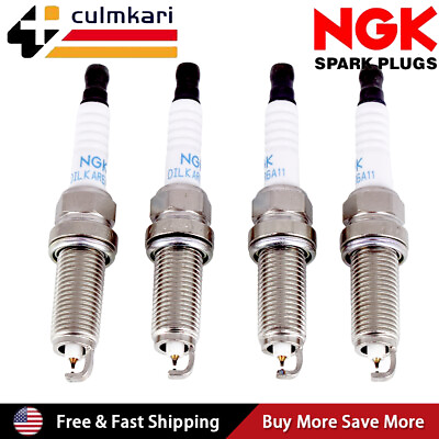 #ad 4Pc NGK DILKAR6A11 Iridium Spark Plug 22401 JA01B For Nissan Altima Rogue Sentra $14.45