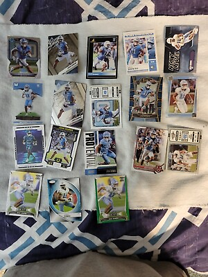 #ad Josh Downs. 18 Card Rookie Football Lot. Straight From Packs $8.00