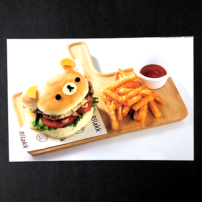 #ad Rilakkuma Burger San X Rilakkuma Cafe Glossy Photo 4x6 $1.34