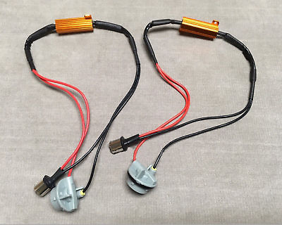 #ad 2x Piug amp; Play LED 50w resistor dash error canceler harness 1156 Reverse W1 A $17.00