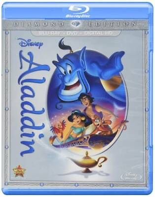 #ad Aladdin: Diamond Edition Blu ray DVD Digital HD Blu ray VERY GOOD $4.79