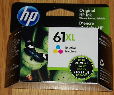 #ad Genuine HP 61XL Tri Color Ink Cartridge Dated 2025 NEW 61 XL $29.99