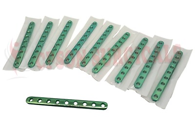 #ad LCP 5.0mm Broad Plate Set of 6Pcs and 5mm LCP Screw 50Pcs Veterinary $258.09