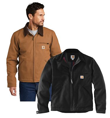 #ad New Mens Carhartt Duck Detroit Jacket Work Coat CT103828 Pick Size and Color $107.95