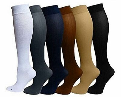 #ad 5 Pairs Compression Socks Relief Stockings Graduated Support Men#x27;s Women#x27;s US $12.99