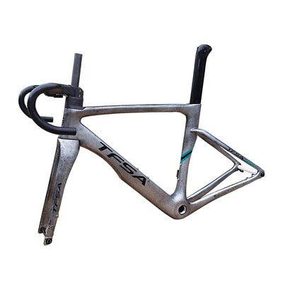 #ad 700C Carbon Aero Bicycle Frameset Full Inner Line Disc Brake Windbreaker Frame $745.34