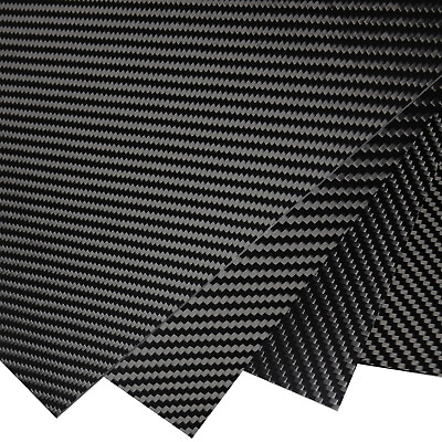 #ad 500X600 100% 3K Carbon Fiber Sheet Laminate Plate Panel 1 4MM Thickness $139.98