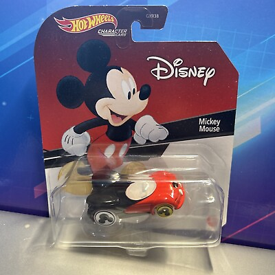 #ad 2020 MICKEY MOUSE Hot Wheels Disney Pixar Character Red amp; Black Car GXR38 $14.99