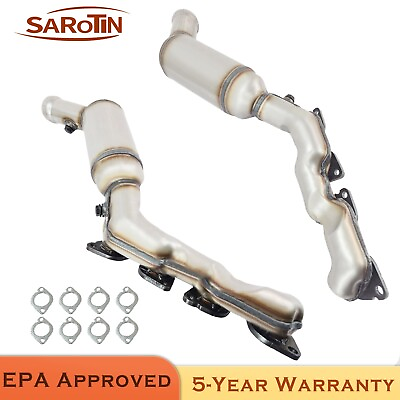#ad Pair Catalytic Converter For BMW X5 2006 2010 4.8L FAST SHIPPING OBD $325.50