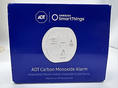 #ad ADT Samsung SmartThings Smart Carbon Monoxide Alarm with Alerts White e1 $13.99