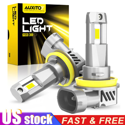 #ad 2x AUXITO H11 H9 H8 LED Headlight Bulb High Low Beam 40W 40000LM Super White M3S $35.99