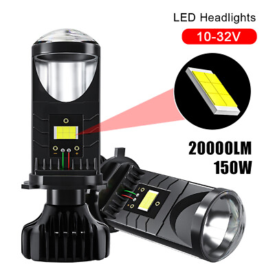 #ad 2x Car LED Headlight Bulb H4 6000K High Low Beam Ultra Bright Lights Headlamp $36.26