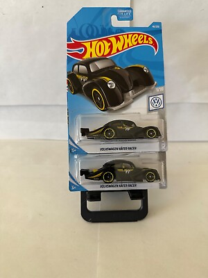 #ad 2019 Hot Wheels Lot 2x Volkswagen Series VW Kafer Racer MoonEyes Black #46 P61 $5.27