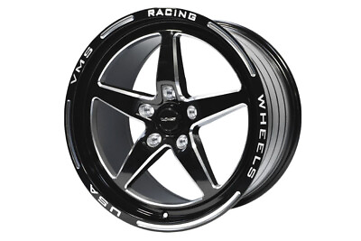 #ad 2x V Star 5 Spoke Rear Drag Racing Rims Wheels 17x10 5x115 30 ET For 06 21 Dodge $609.95