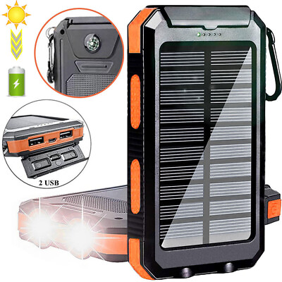 #ad 2023 Super USB Portable Charger Solar Power Bank For Cell Phone $15.95