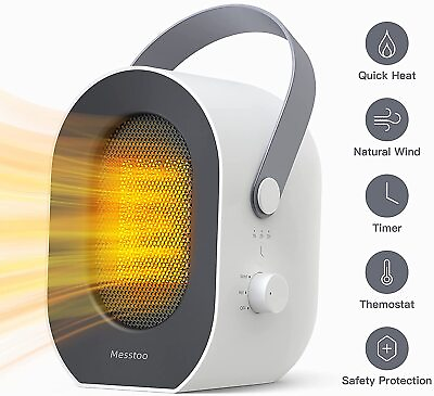 #ad Portable Space Heater 2 Wind Mode Quick Heat With Over Heat Protection Home V7K1 $36.99