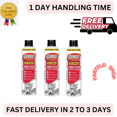 #ad Gumout Carb And Choke Carburetor Cleaner 14 Oz. Engine Parts Spray 3 pack $17.99