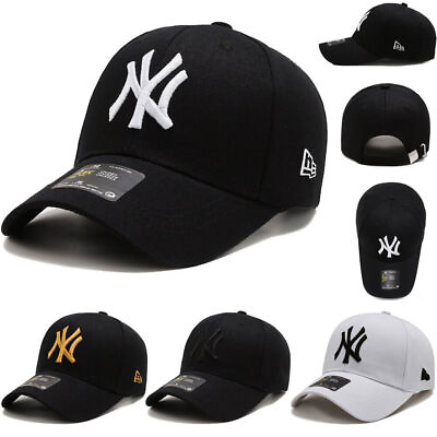 #ad Unisex NEW York NY Yankees Baseball Hat Mens Womens Sport Snapback Cap Cotton $10.98