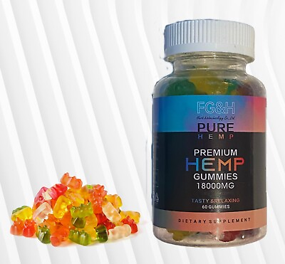 #ad Herb Premium Gummies for Anxiety Stress Sleep Health and Wellness 18000 mg $10.99