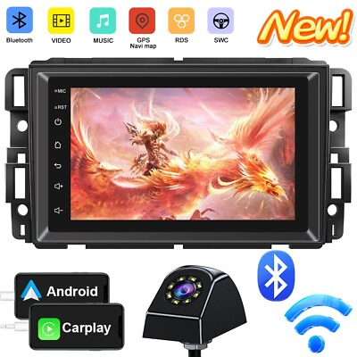 #ad For GMC Chevrolet Chevy Buick Car Radio Stereo Apple Carplay Android 12 WIFI FM $142.48