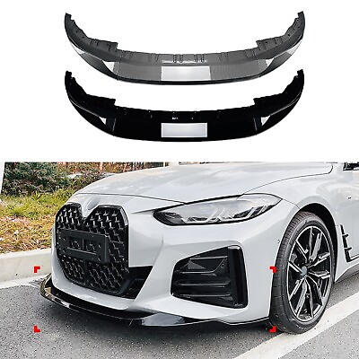 #ad Gloss Black Front Spoiler Lip Kit For BMW 4 Series G26 Gran Coupe 2020 2024 $85.85