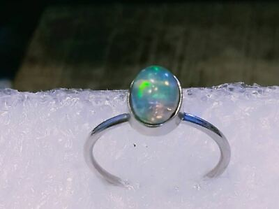 #ad Natural Ethiopian Opal Ring in 925 Sterling Silver Beautiful Gift Ring $26.25