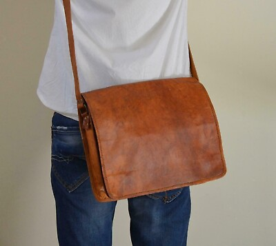 #ad Bag Leather Messenger Satchel Shoulder Laptop Crossbody New Classic $61.75