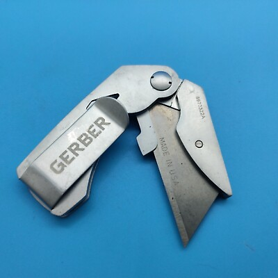 Used Gerber knife Mini Covert 8970319A box cutter BELT CLIP dd $15.29