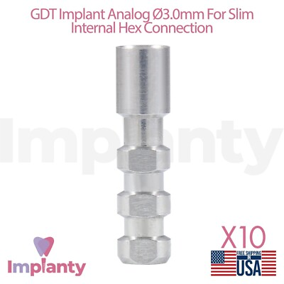 #ad 10X Analog For Slim Platform 2.0mm Dental Abut ment internal Hex $89.90