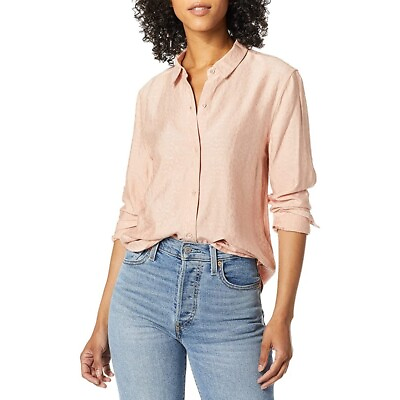#ad Equipment New NWT Leema Pink Rose Longsleeve Button Down Shirt Small $79.00