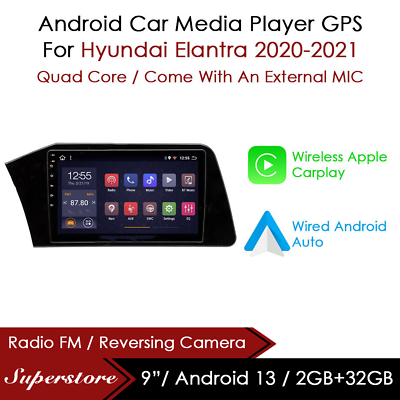 #ad 9” Android 13 CarPlay Auto Car Stereo Head Unit GPS For Hyundai Elantra 2020 21 $299.00