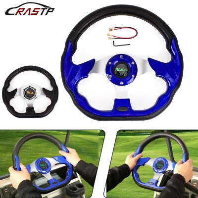 #ad 320mm 12.5quot; Blue Cart Steering Wheel For EZGO TXT RXV Yamaha and Club Car $29.99