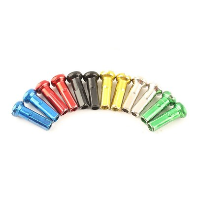 #ad Premium 50pcs Set of Multicolor Copper Spoke Nipples for Bike Bicycle 14mm 14G $10.16