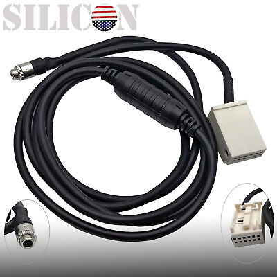 #ad Female AUX Auxiliary Audio Input Kit Adapter Cable For BMW E60 E63 E64 E65 E66 $7.69