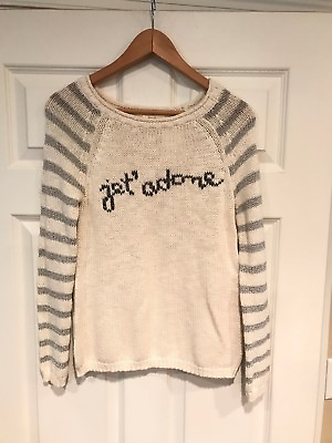 #ad Moth Anthropologie Cream White Roll Neck quot;Jet#x27; Adorequot; Sweater Size XS $13.19