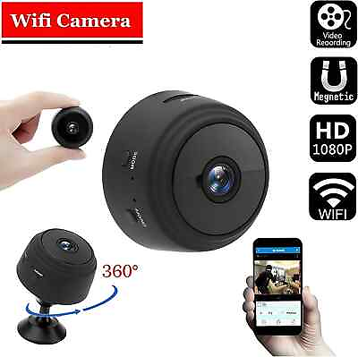 #ad 1 4 Pack Mini Wireless Spy Camera Wifi IP Home Security 1080P Night Vision Cam $5.99