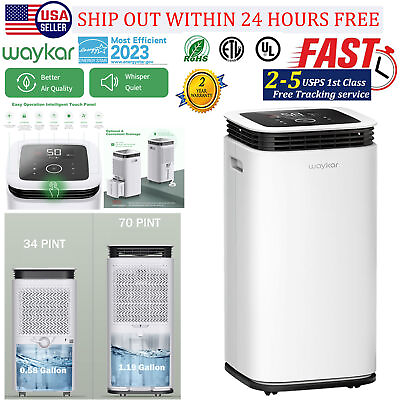 #ad Small Space Portable Dehumidifier for Grow Tent Closets Bathroom and Basement $269.99