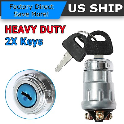 #ad Ignition Key Starter Switch Barrel With 2 Keys For Truck Car Tractor Trailer $6.99